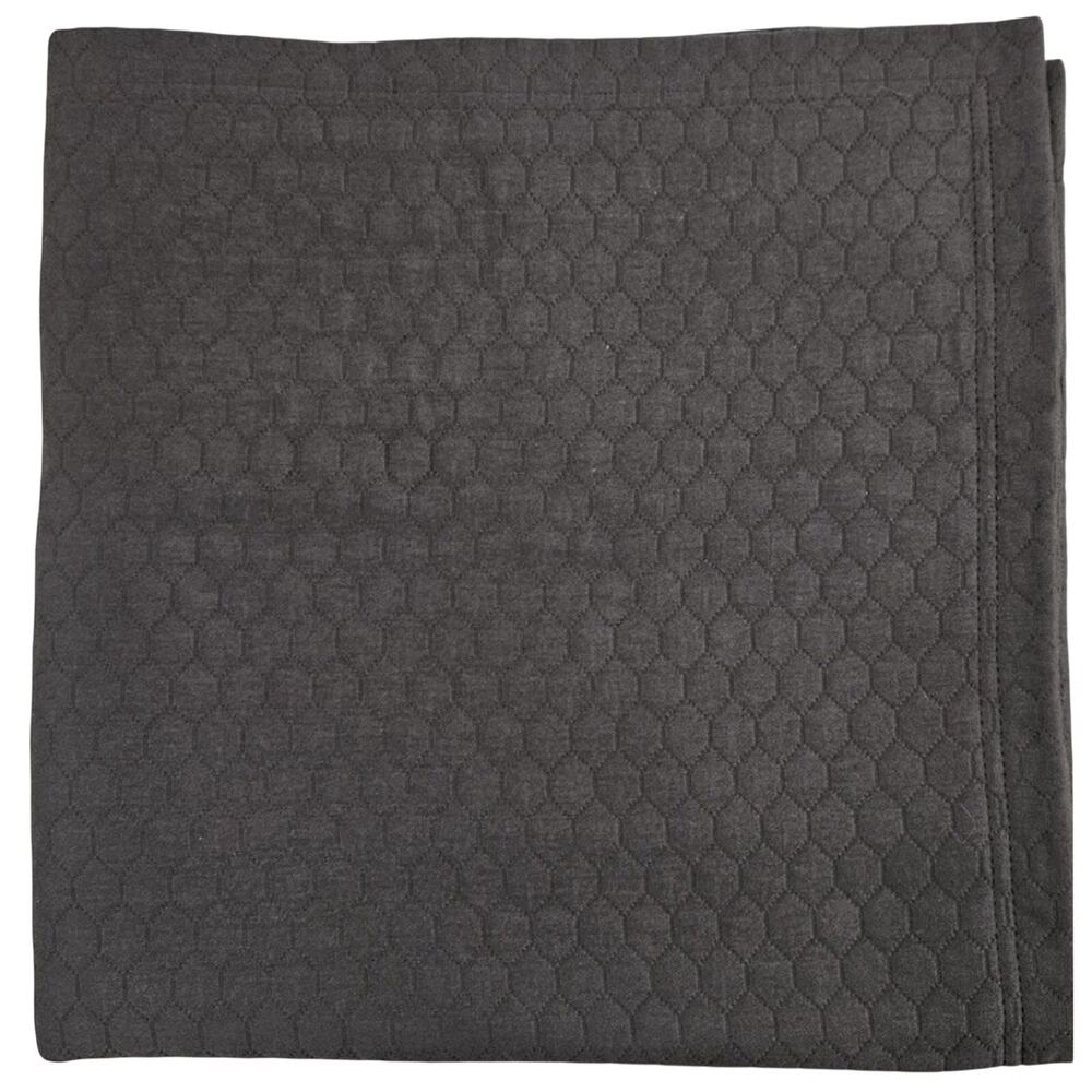 Sferra Favo 4250 100% Cotton Pique ONE EURO Pillowsham Charcoal